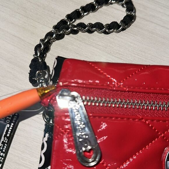 Brighton Red Animal Christmas Print Jingle Triple Pouch Travel Cosmetic Set - Picture 16 of 16